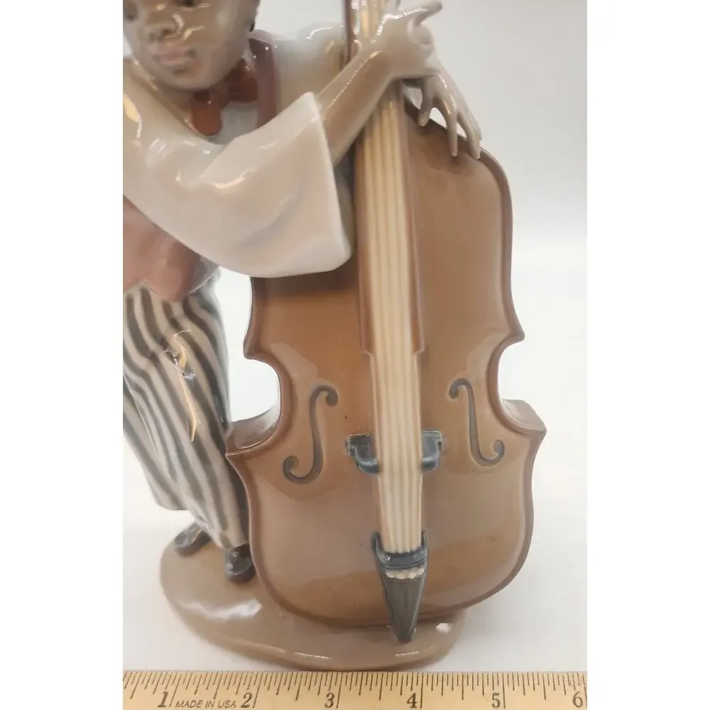 LLADRO Jazz Band, #5834 Jazz Bass - Black Legacy Collection - Retired